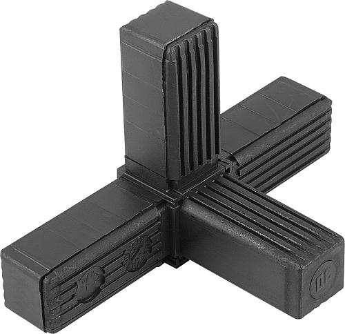 Steckverbinder T-Stück mit Abgang+Gewinde Polyamid, Komp:Stahl - K0624.125151210 - direkt bei HUG Technik ✓