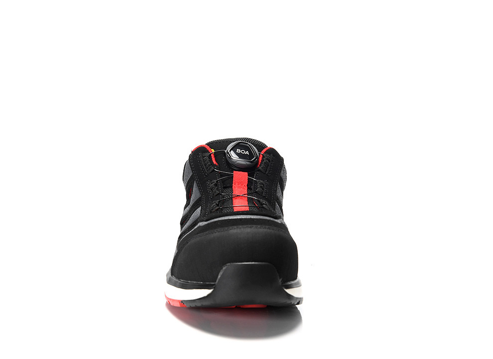 JORI Sicherheitssandale jo_RAPID BOA® black-red Easy ESD S1P - bei HUG Technik ☆