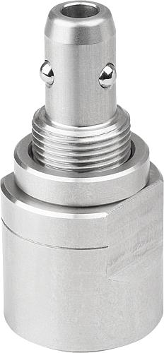 Positionierzylinder pneumatisch, Form A Federgespannt, D1=10 F=50 Fh=150, Edelstahl, Komp: Nitrilkautschuk - K1738.10140 - bei HUG Technik ♡ Positionierzylinder pneumatisch, Form A Federgespannt, D1=10 F=50 Fh=150, Edelstahl, Komp: Nitrilkautschuk - K1738.10140 - bei HUG Technik ♡