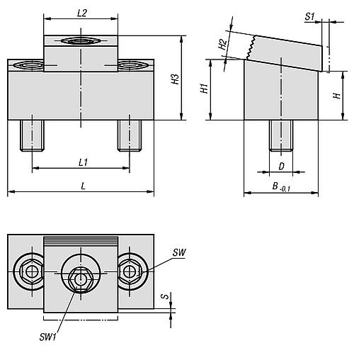 Spann-Exzenterschraube kombinierbar M08 Stahl - K0036.08 - bei HUG Technik ♡
