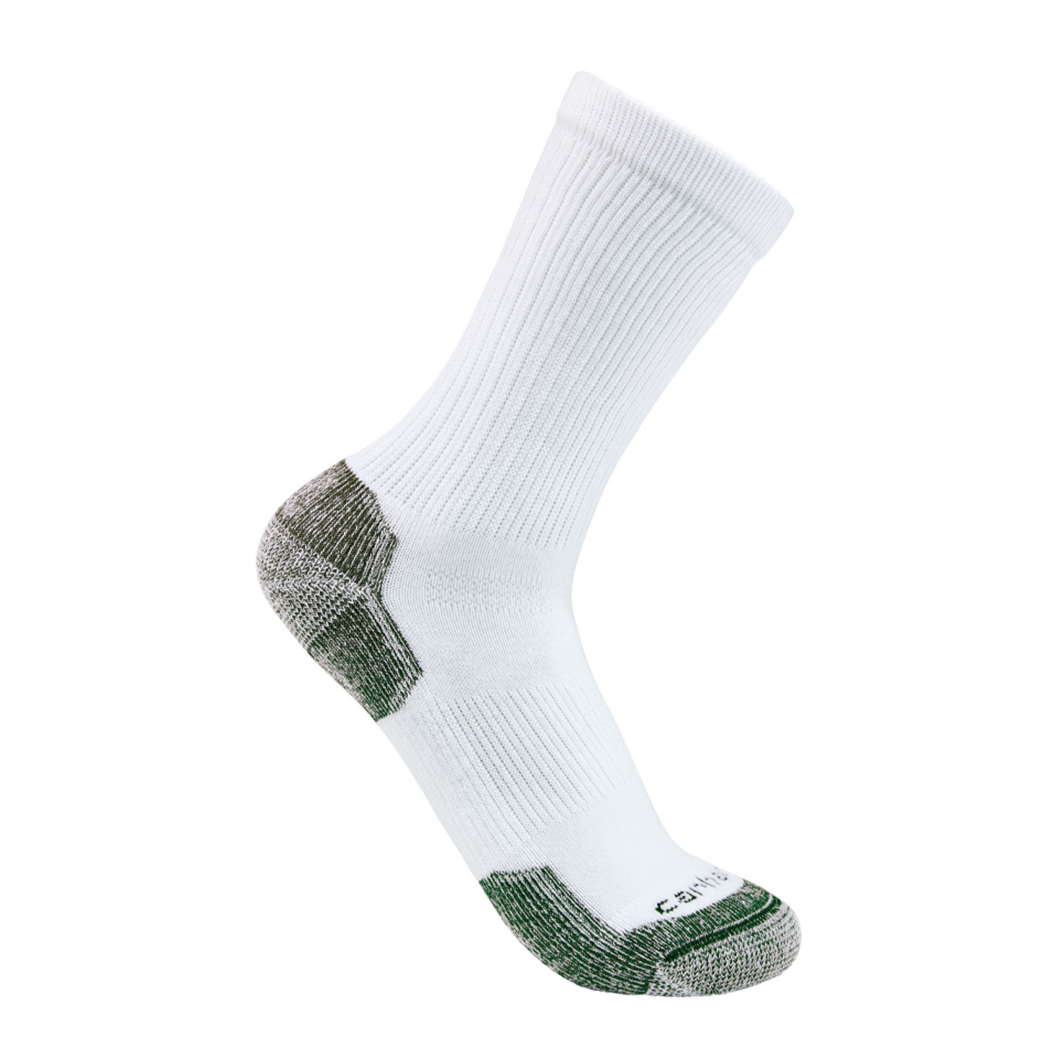 carhartt® Socken »Midweight Cotton Blend Crew Sock 3 Pair« in white, flachgelegt.
