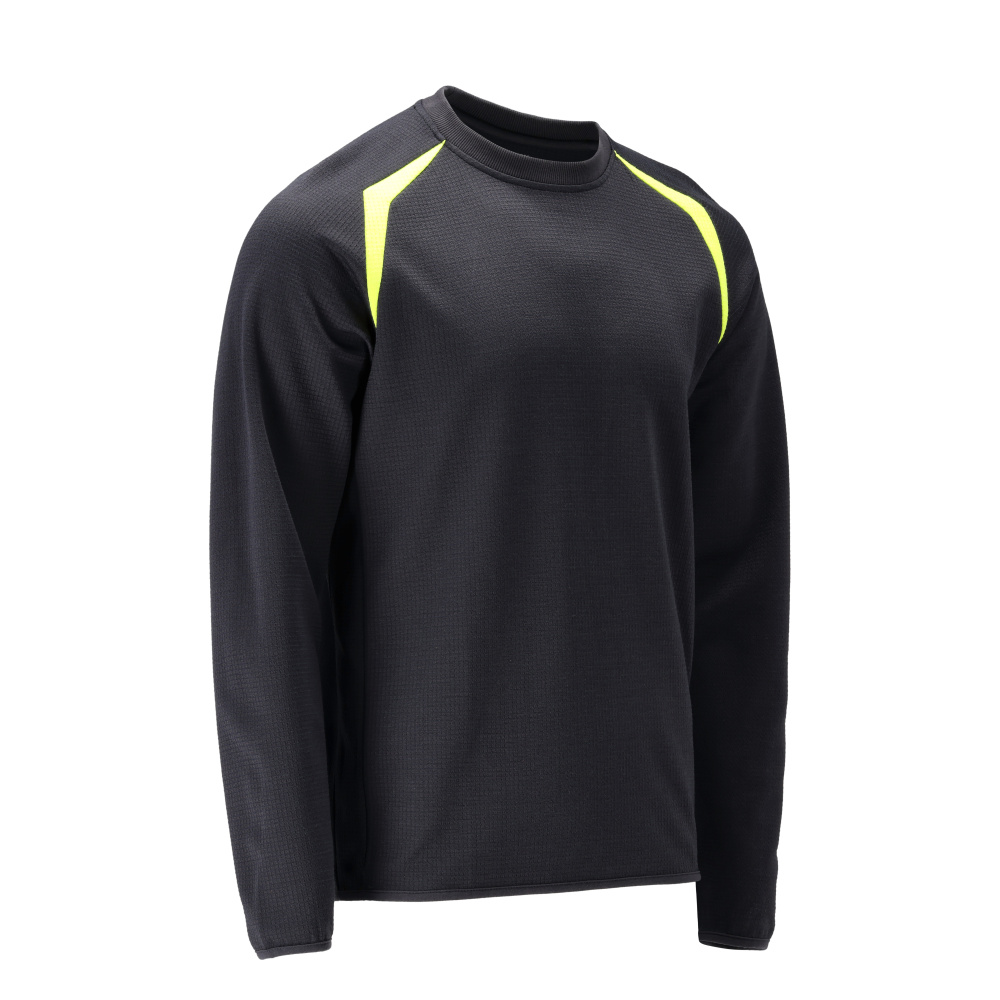 MASCOT® ACCELERATE MULTISAFE Sweatshirt  Gr. 2XL, schwarzblau/hi-vis gelb - erhältlich bei ♡ HUG Technik ✓