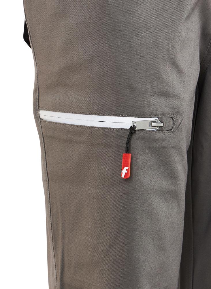 FORTIS Damen-Cargohose Flex, grau-schwarz-lime - jetzt NEU bei HUG Technik  😊