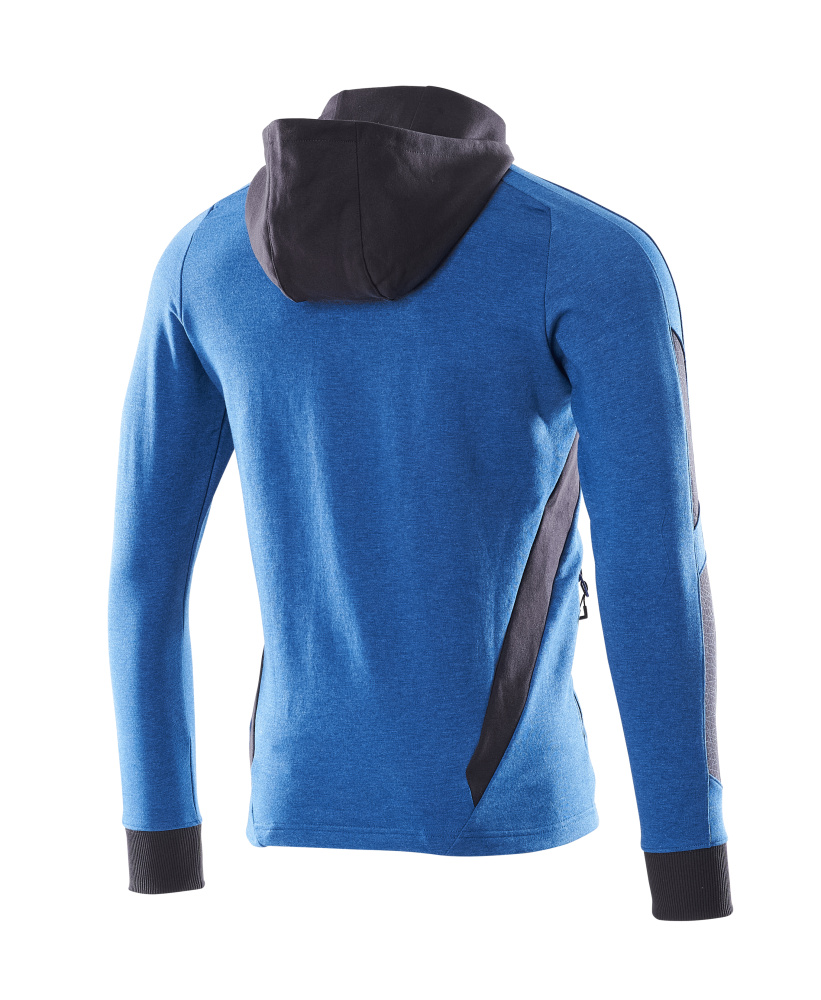MASCOT® ACCELERATE Kapuzensweatshirt mit Reißverschluss  Gr. 2XL/ONE, azurblau/schwarzblau - jetzt NEU  bei ✭ HUG Technik ✓