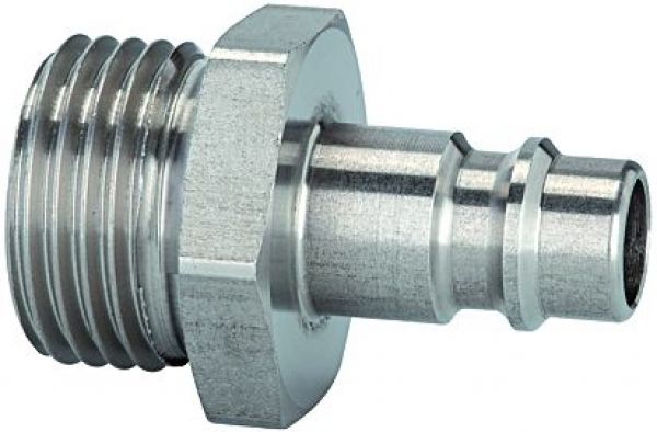 Nippel für Kupplungen NW 7,2 - 7,8, G 3/8 AG max. 35 bar, Edelstahl - gibt’s bei HUG Technik ✓