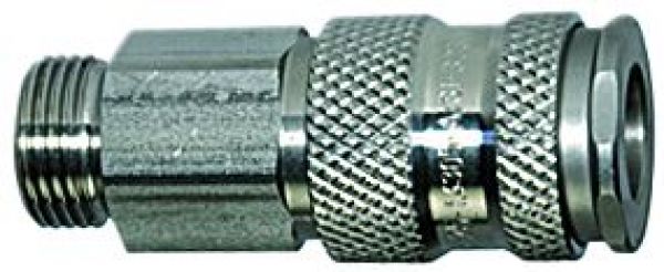 Schnellverschlusskupplung NW 7,8, Edelstahl 1.4305, G 1/2 AG - bei HUG Technik ♡