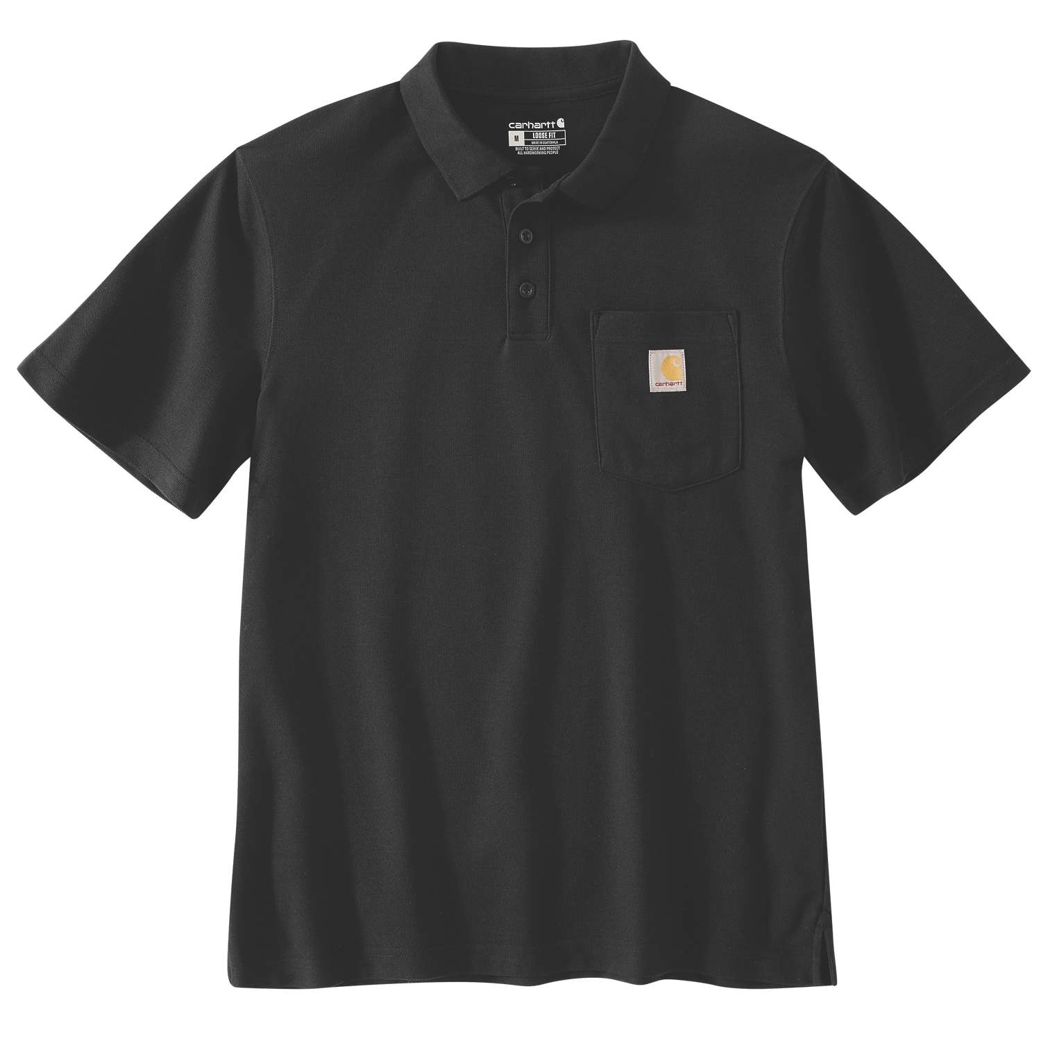 carhartt® Herren Polo »MIDWEIGHT S/S POCKET POLO« black Flach  - direkt von HUG Technik ✓