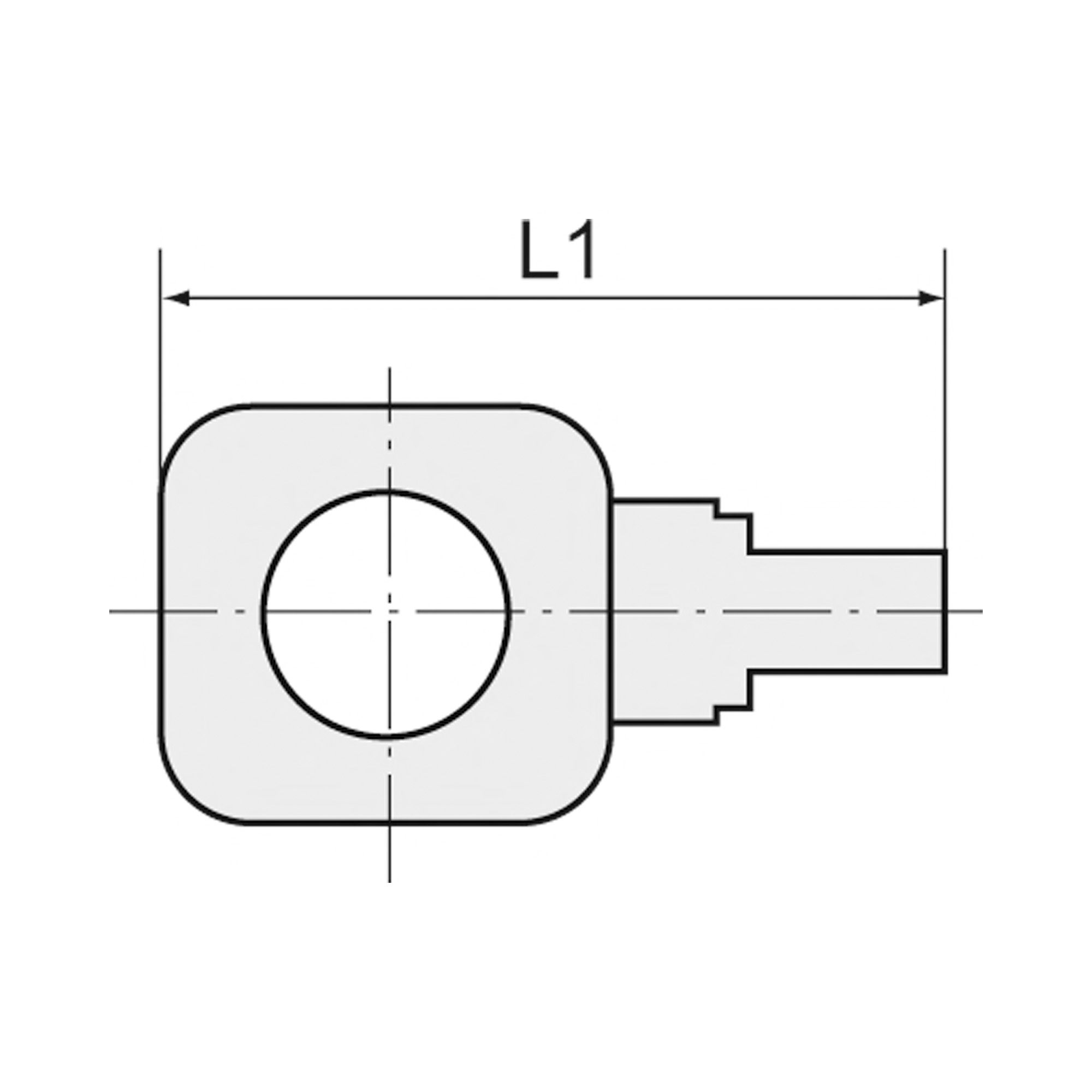 Einfach-Ringstutzen, für G 1/4, für Schlauch 8/6 mm, POM - erhältlich bei ☆ HUG Technik ✓