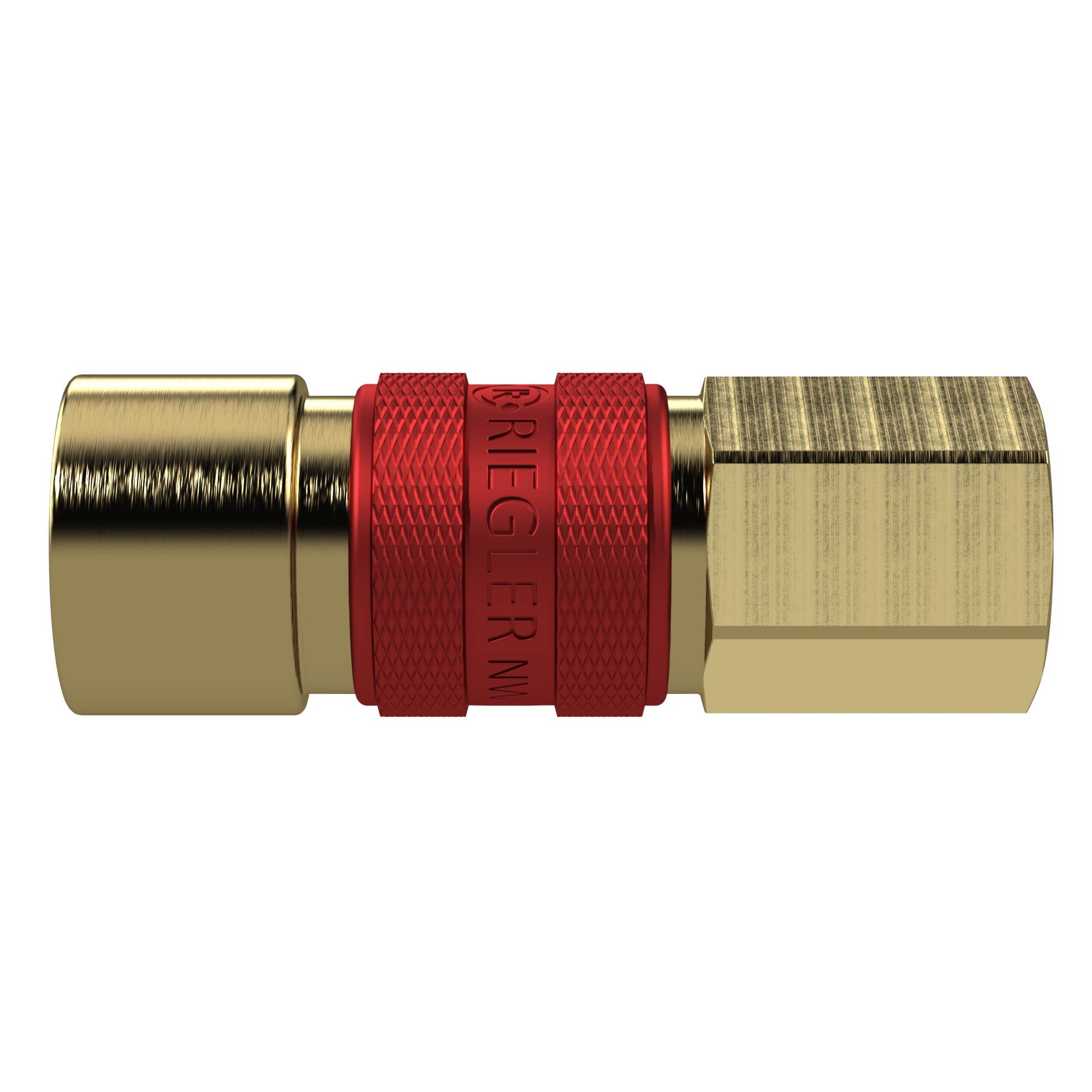 Unverwechselbare Schnellverschlusskupplung NW 5, G 1/4 IG, rot - erhältlich bei ❣ HUG Technik ✓