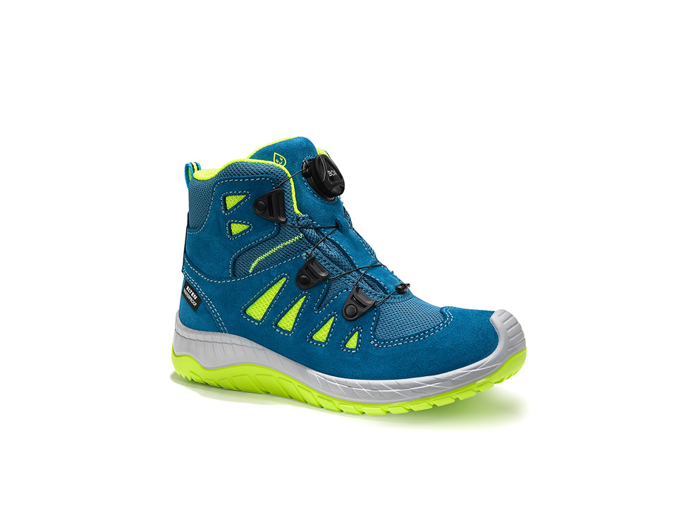 ELTEN® Stiefel MADDOX Kids BOA® petrol-lime Mid