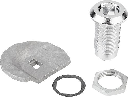 Drehriegel mit Stufenzunge Zink - K0527 - bekommst Du bei ★ HUG Technik ✓