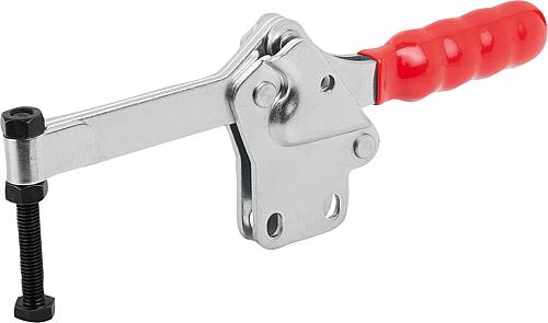 Schnellspanner Standard Stahl, Fuß senkrecht, Komp: Kunststoff, Komp: rot - K1433.03400 - bei HUG Technik ✓