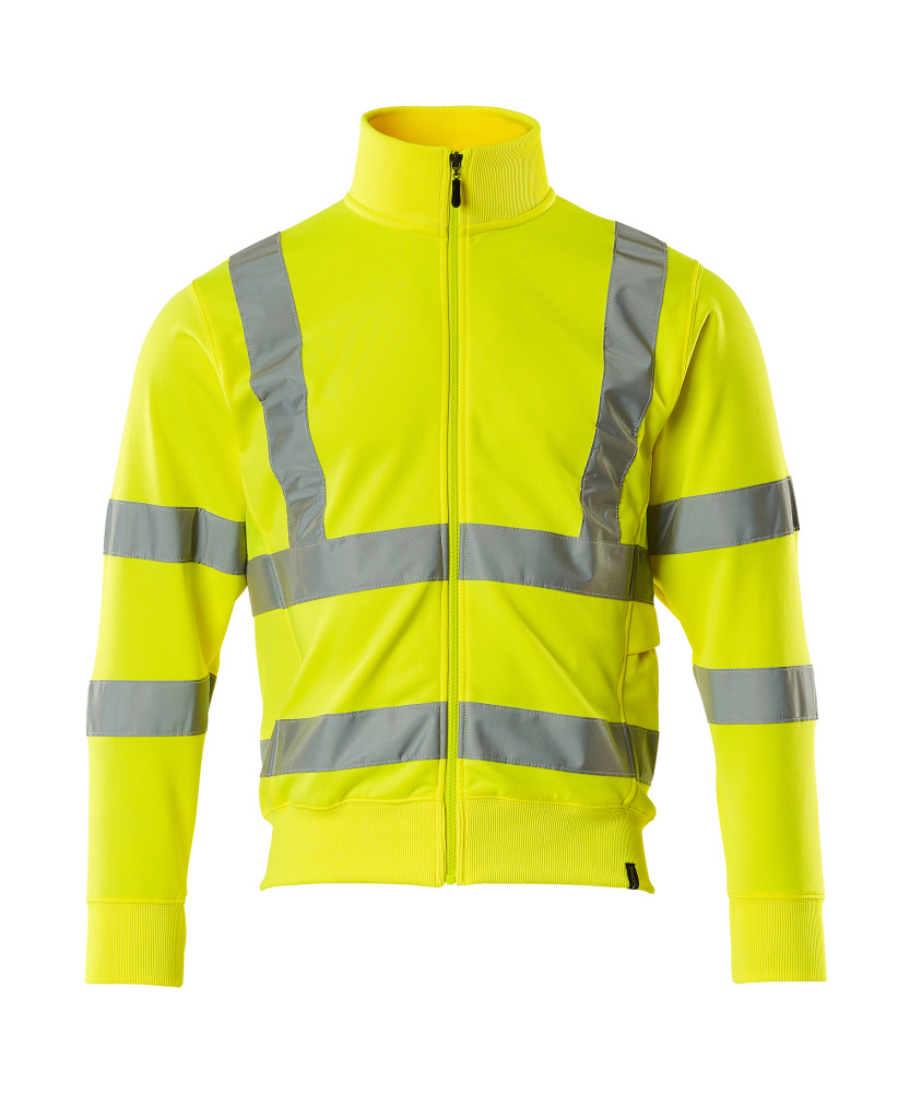 MASCOT® SAFE CLASSIC Sweatshirt mit Reißverschluss »Maringa« Gr. 2XL, hi-vis gelb - kommt direkt von HUG Technik 😊
