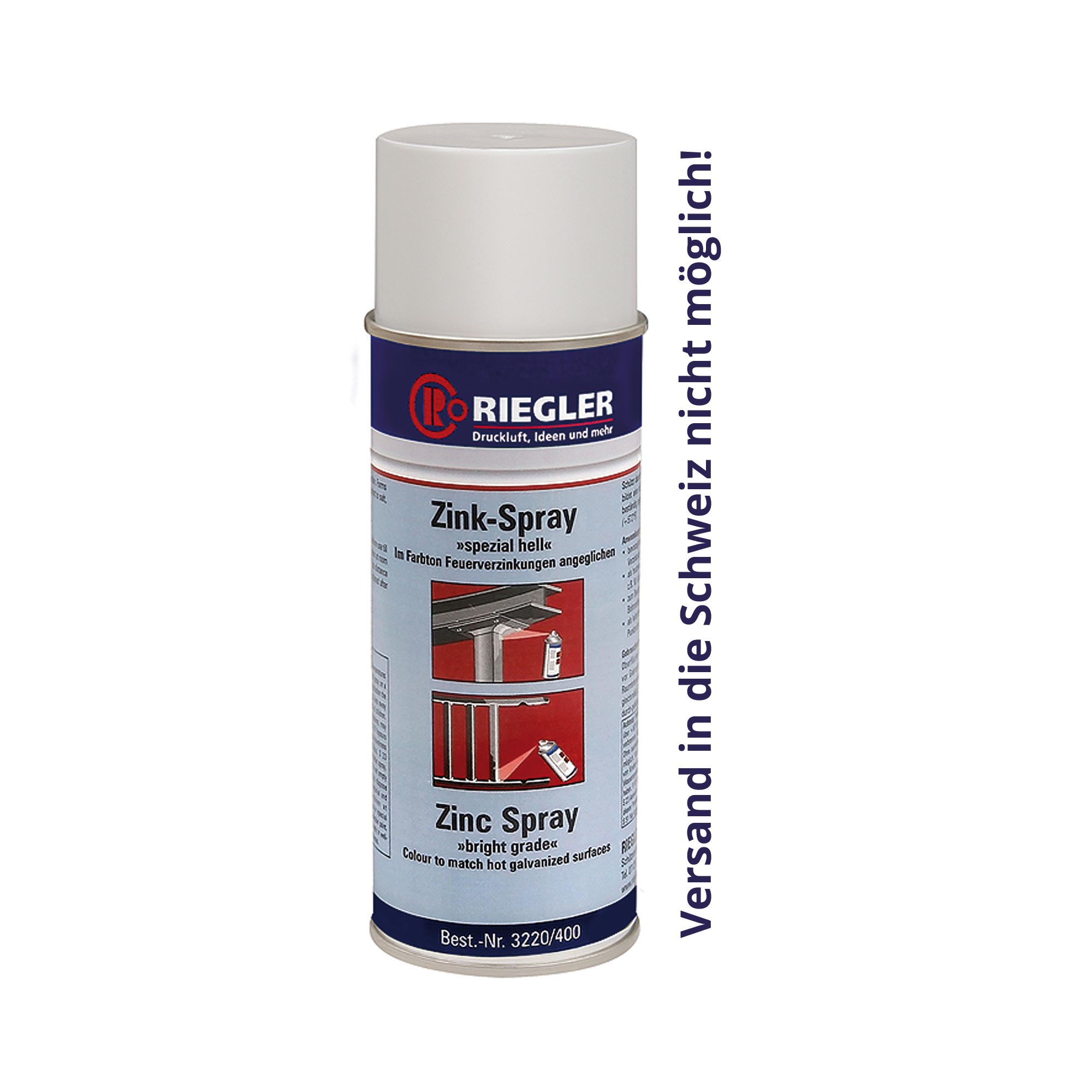 Zink-Spray, Temperatur max. 300 °C, 400 ml - bei HUG Technik ✓