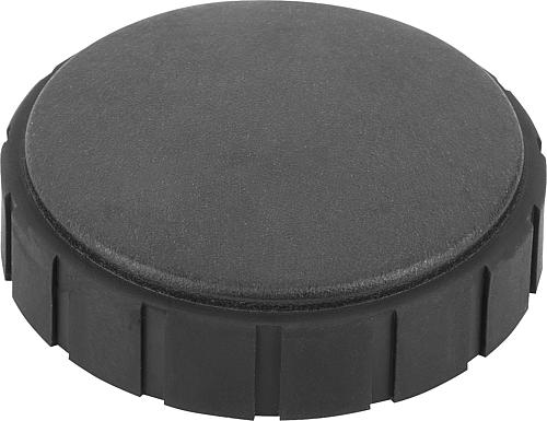 Rändelschraube M05, Form: K Thermoplast, Komp: Messing - K0281.5705 - bei HUG Technik ✓