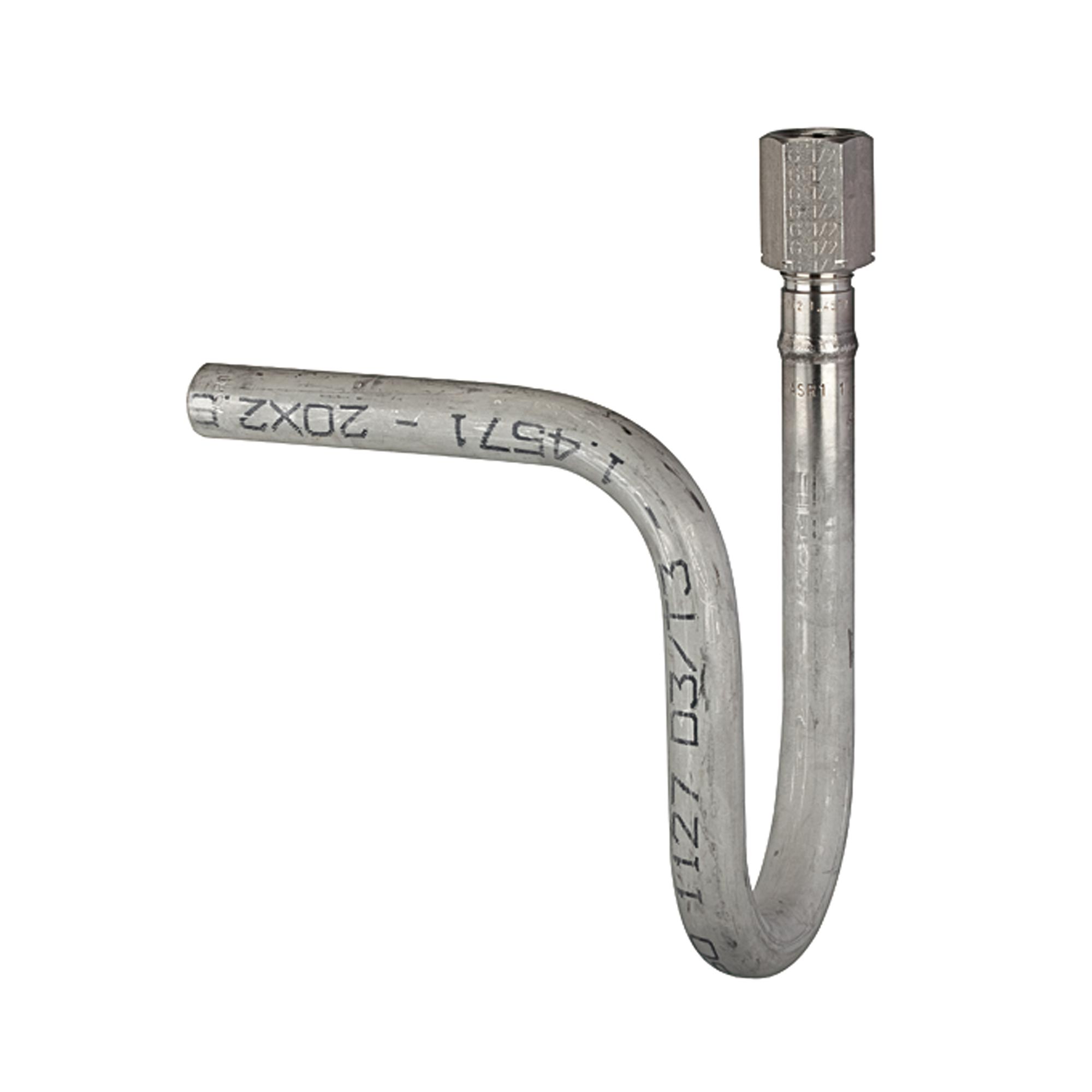 Wassersackrohr in U-Form, Schweißanschluss, G 1/2, CrNi-Stahl - direkt bei HUG Technik ✓