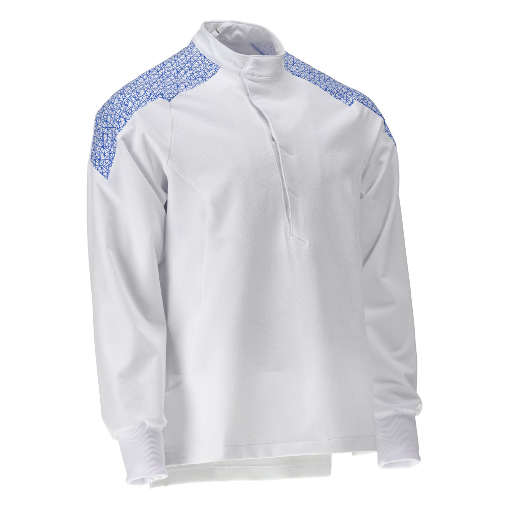 MASCOT® FOOD & CARE Schlupfkasack  Gr. 2XL, weiß/azurblau - erhältlich bei ✭ HUG Technik ✓