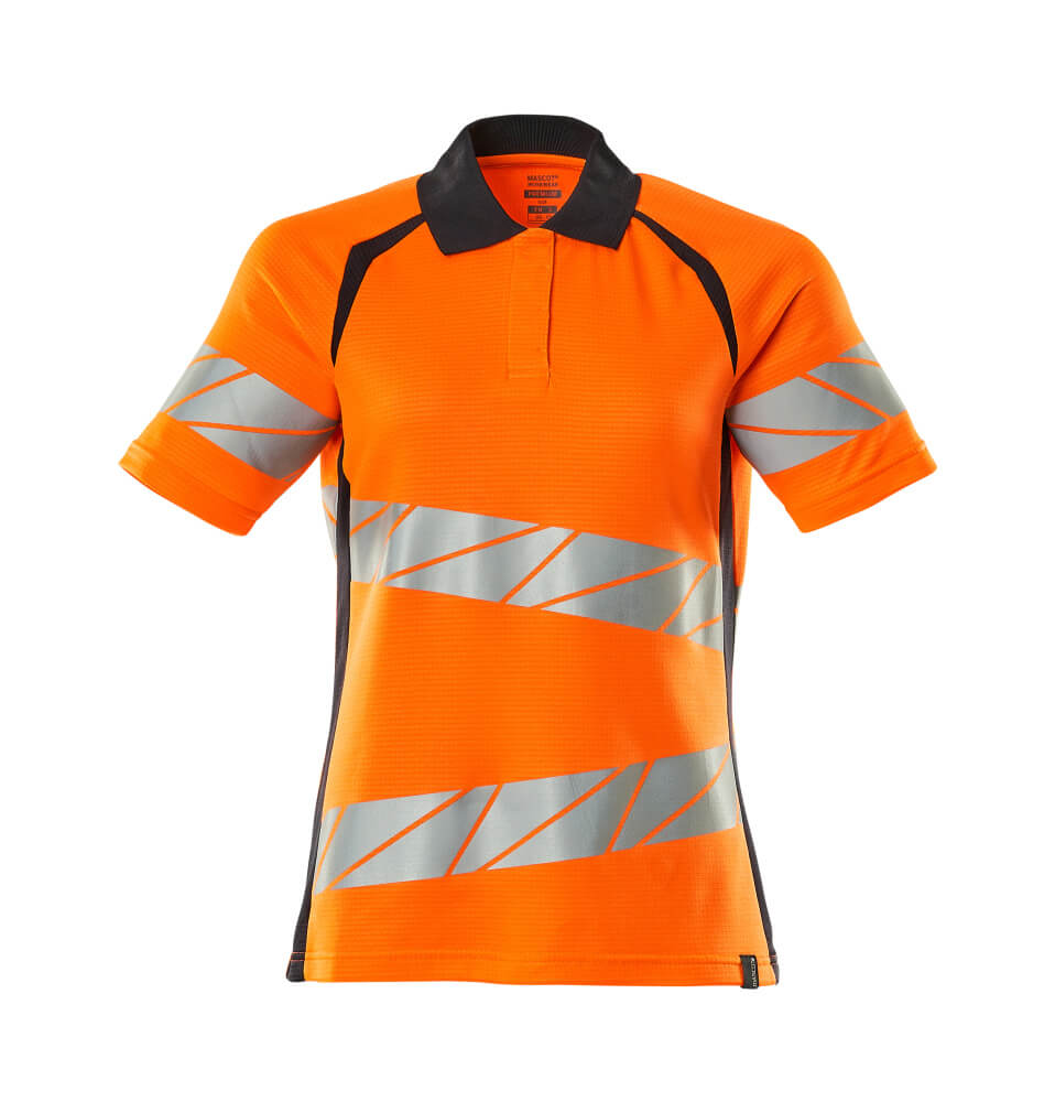 MASCOT® ACCELERATE SAFE Polo-Shirt  Gr. 2XL/ONE, hi-vis orange/schwarzblau - bekommst Du bei HUG Technik ♡