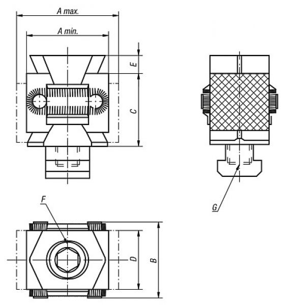 Keilspanner B=41, Form: B Werkzeugstahl, doppelt, F=M12x50 - K0042.1214 - bei HUG Technik ☆