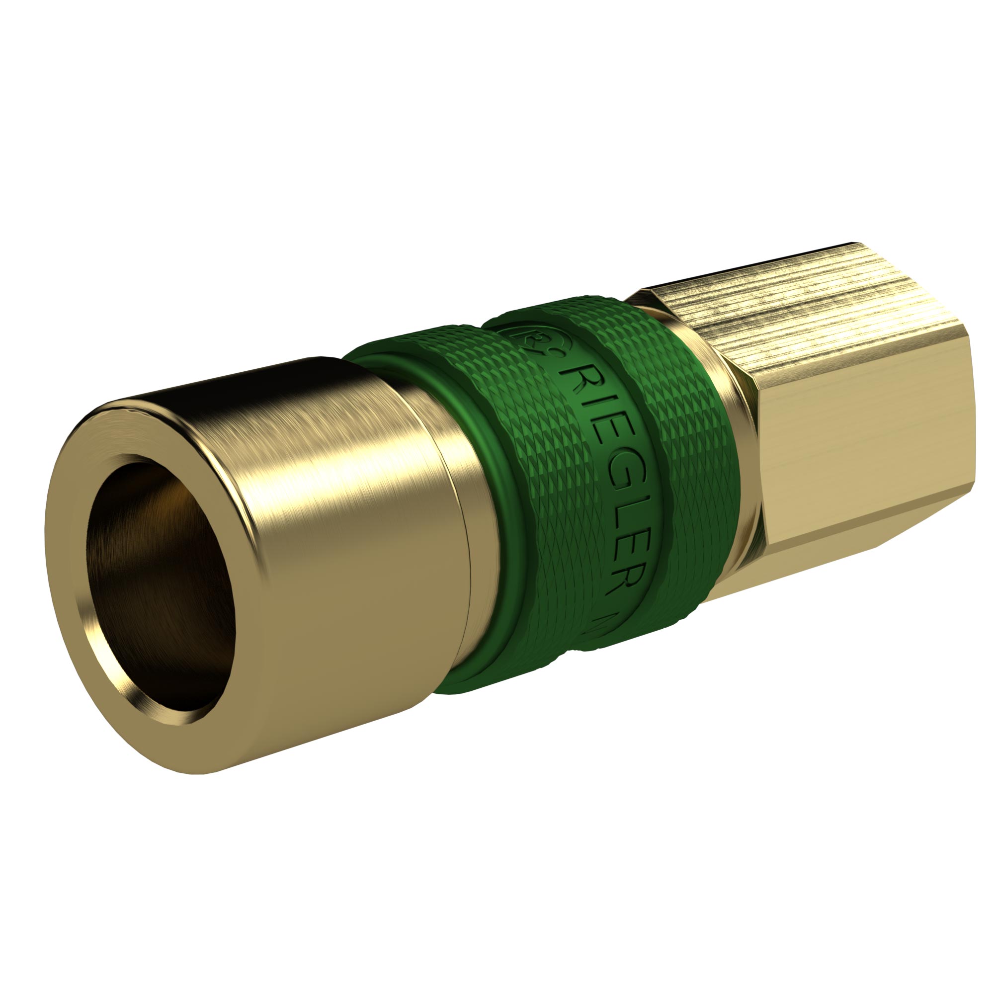 Unverwechselbare Schnellverschlusskupplung NW 5, G 1/4 IG, grün - bei HUG Technik ✭