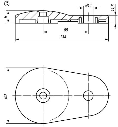 Teller, Form:C Zink - K0426.30801 - erhältlich bei ✭ HUG Technik ✓ Teller, Form:C Zink - K0426.30801 - erhältlich bei ✭ HUG Technik ✓