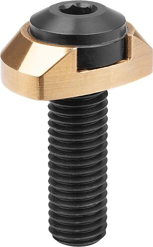 Spannschraube, Form:B Abgeflacht Stahl, Komp:Messing - K2069.2