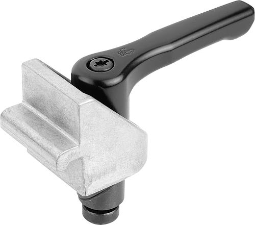 Spannbolzen mit Klemmwinkel, D=16, Stahl brüniert - K1505.016 - bei HUG Technik ☆