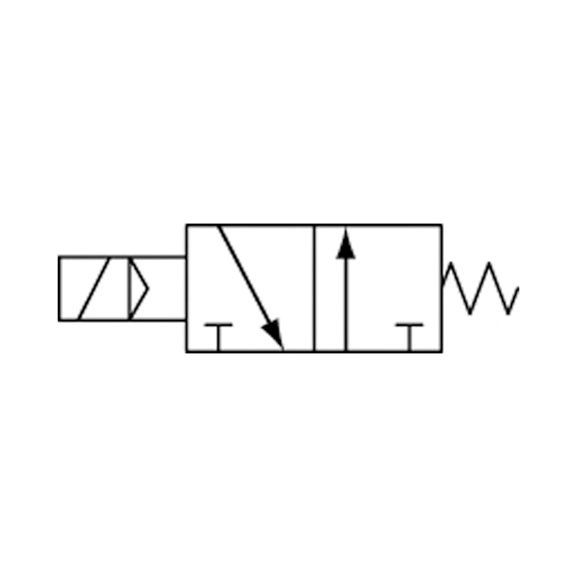3/2-Wegeventil elektropneum., monostabil, NO, G 3/8, 230 V, 50 Hz - erhältlich bei ♡ HUG Technik ✓