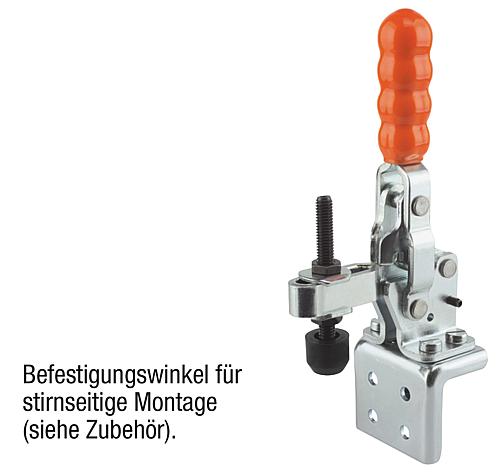 Schnellspanner vertikal Edelstahl, Komp: Kunststoff, M=M05x35 - K0058.0075N - erhältlich bei ✭ HUG Technik ✓