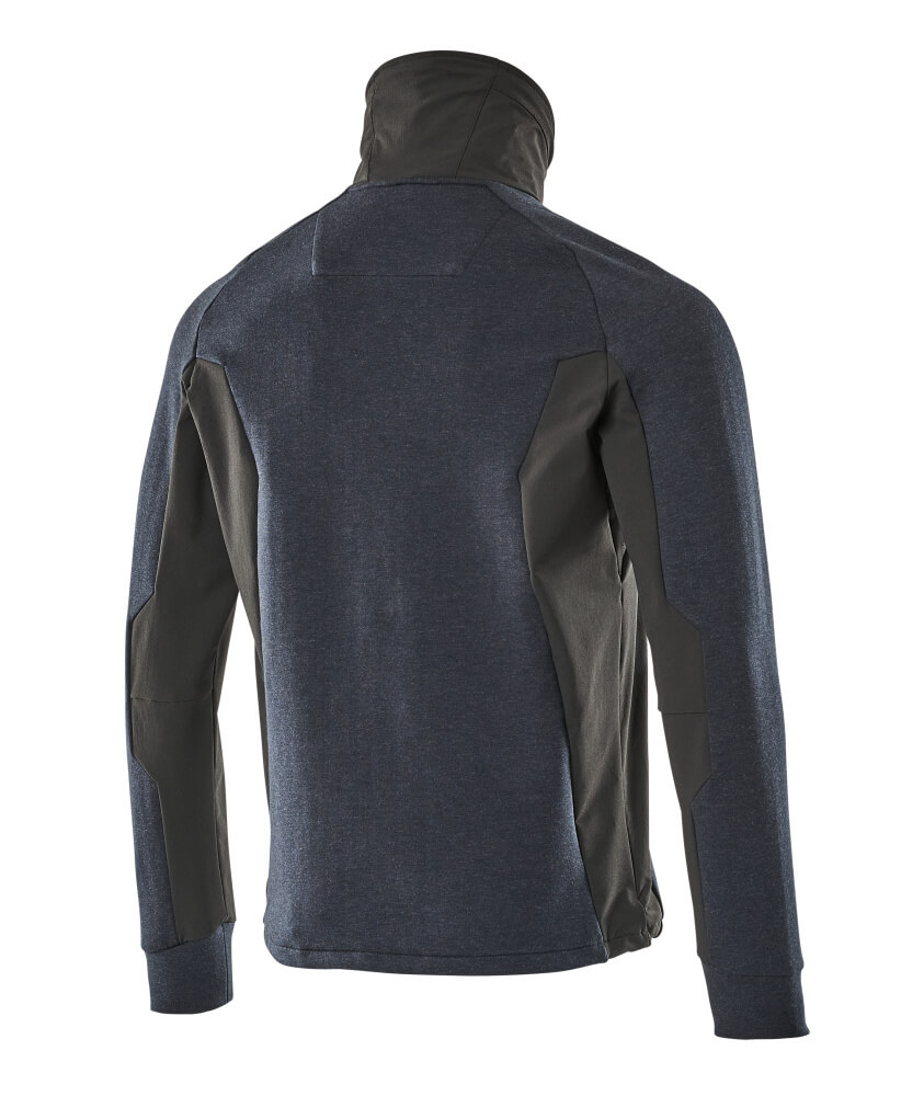 MASCOT® ADVANCED Sweatshirt mit Reißverschluss  Gr. 2XL, schwarzblau/schwarz - gibt’s bei ☆ HUG Technik ✓