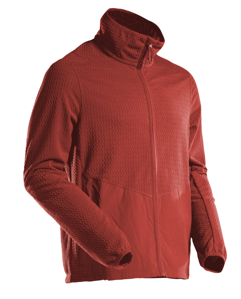 MASCOT® CUSTOMIZED Microfleece Pullover mit Reißverschluss  Gr. 2XL, herbstrot - bekommst Du bei ★ HUG Technik ✓