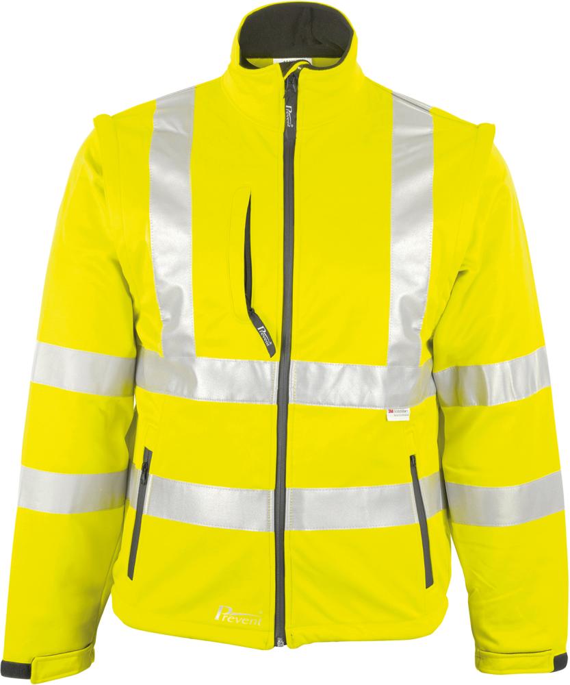 PREVENT® Warnjacke Softshell 8060G, Kat. II, neongelb - bei HUG Technik ✭