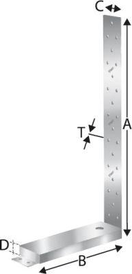 Simpson Strong-Tie® Zuganker HD340M12G-B 340 x 182 x 40 mm - bei HUG Technik ✭