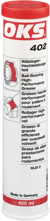 OKS® 402 Wälzlager-Hochleistungsfett, Kartusche 400 ml - kommt direkt von HUG Technik 😊