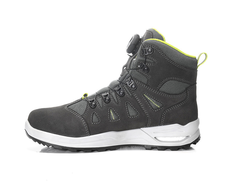 ELTEN® Berufsstiefel RILEY XXF BOA® GTX grey-lime Mid ESD O2 WR CI - links