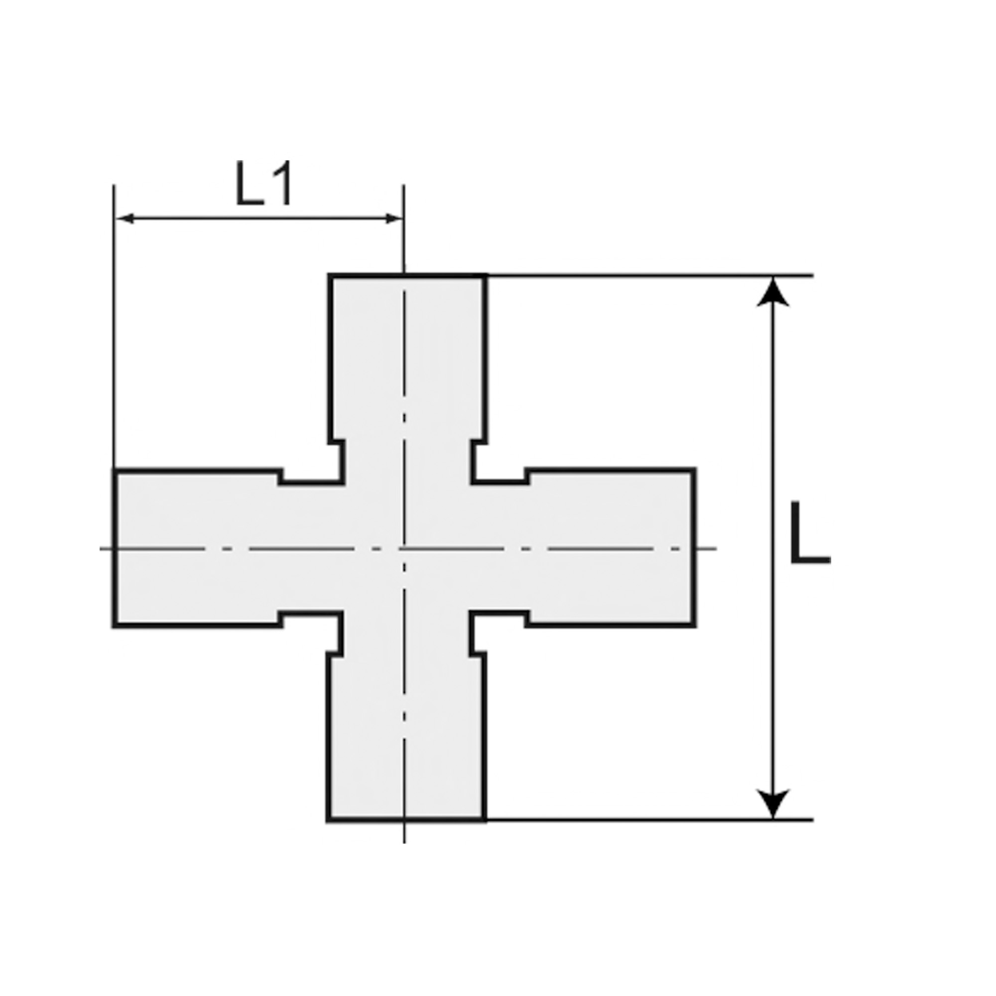 X-Steckverbindung »click-clock« Schlauch-Außen-Ø 4, Messing vernickelt - erhältlich bei ☆ HUG Technik ✓
