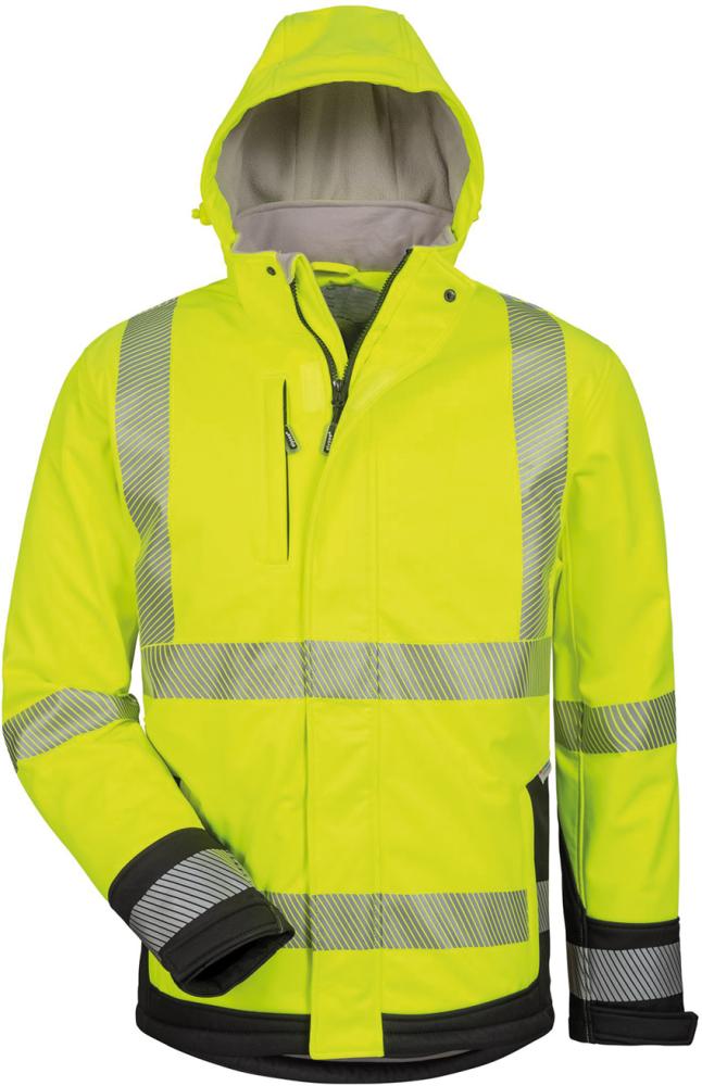 elysee® Warnjacke Melvin, Softshell, gelb-schwarz - erhältlich bei ♡ HUG Technik ✓