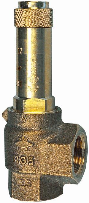 Eck-Sicherheitsventil, Sattdampf, G 1 1/2, 0,2 bar - bei HUG Technik ✭