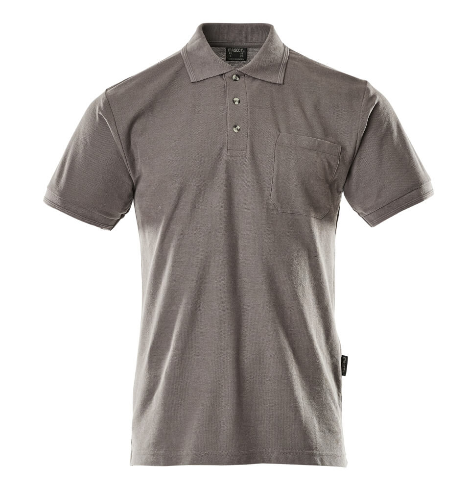 MASCOT® CROSSOVER Polo-Shirt mit Brusttasche »Borneo« Gr. 2XL, anthrazit - bekommst Du bei HUG Technik ♡