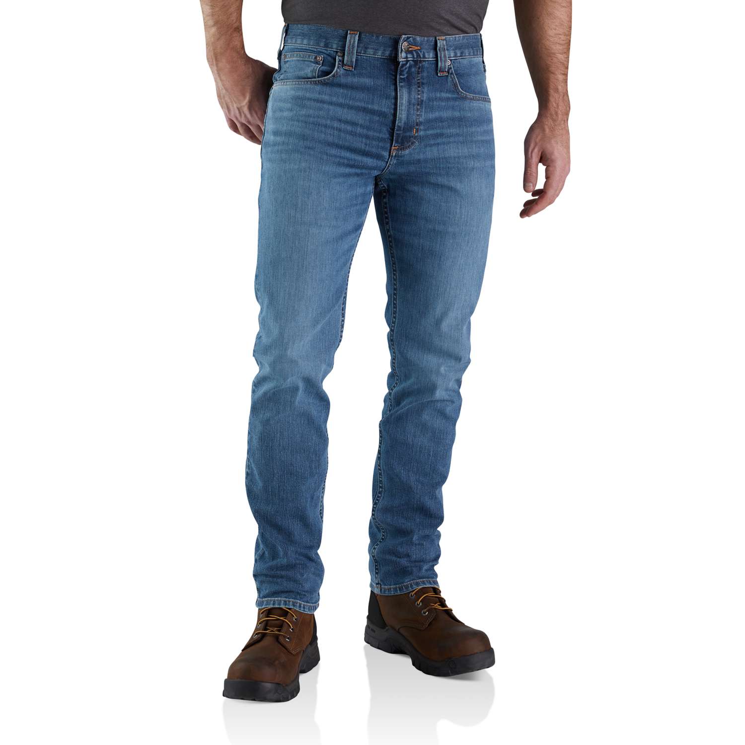 carhartt® Herren Jeanshose RUGGED FLEX STRAIGHT TAPERED JEAN - direkt von HUG Technik ✓