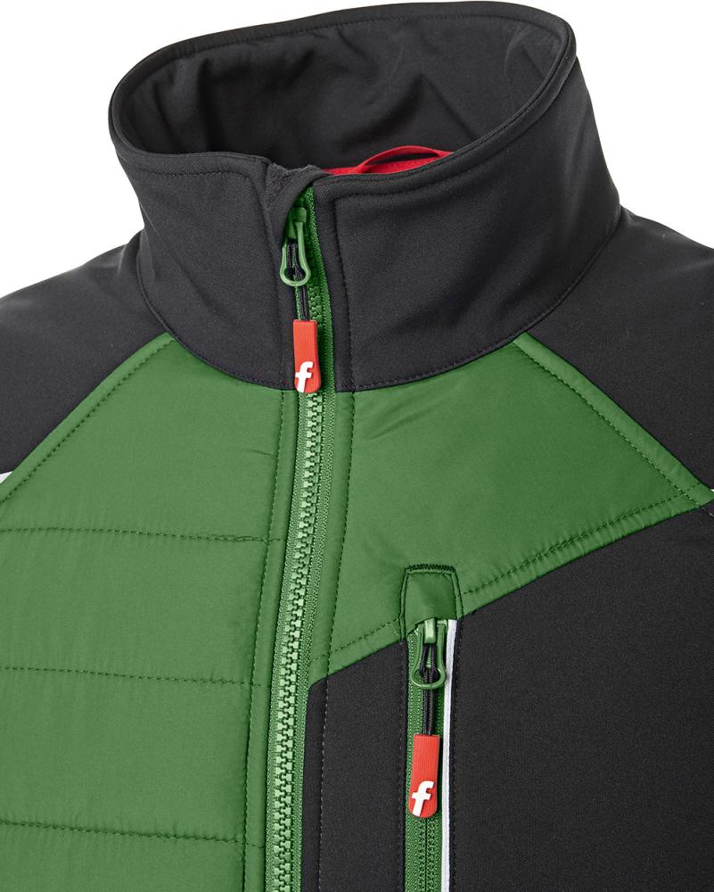 FORTIS Elements Hybrid-Steppjacke, grün-schwarz - direkt bei HUG Technik ✓
