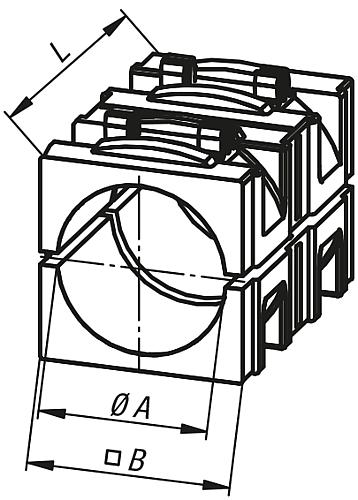 Reduzierhülse rund Thermoplast, A=Ø 20,25 - K0491.03020 - bei HUG Technik ☆