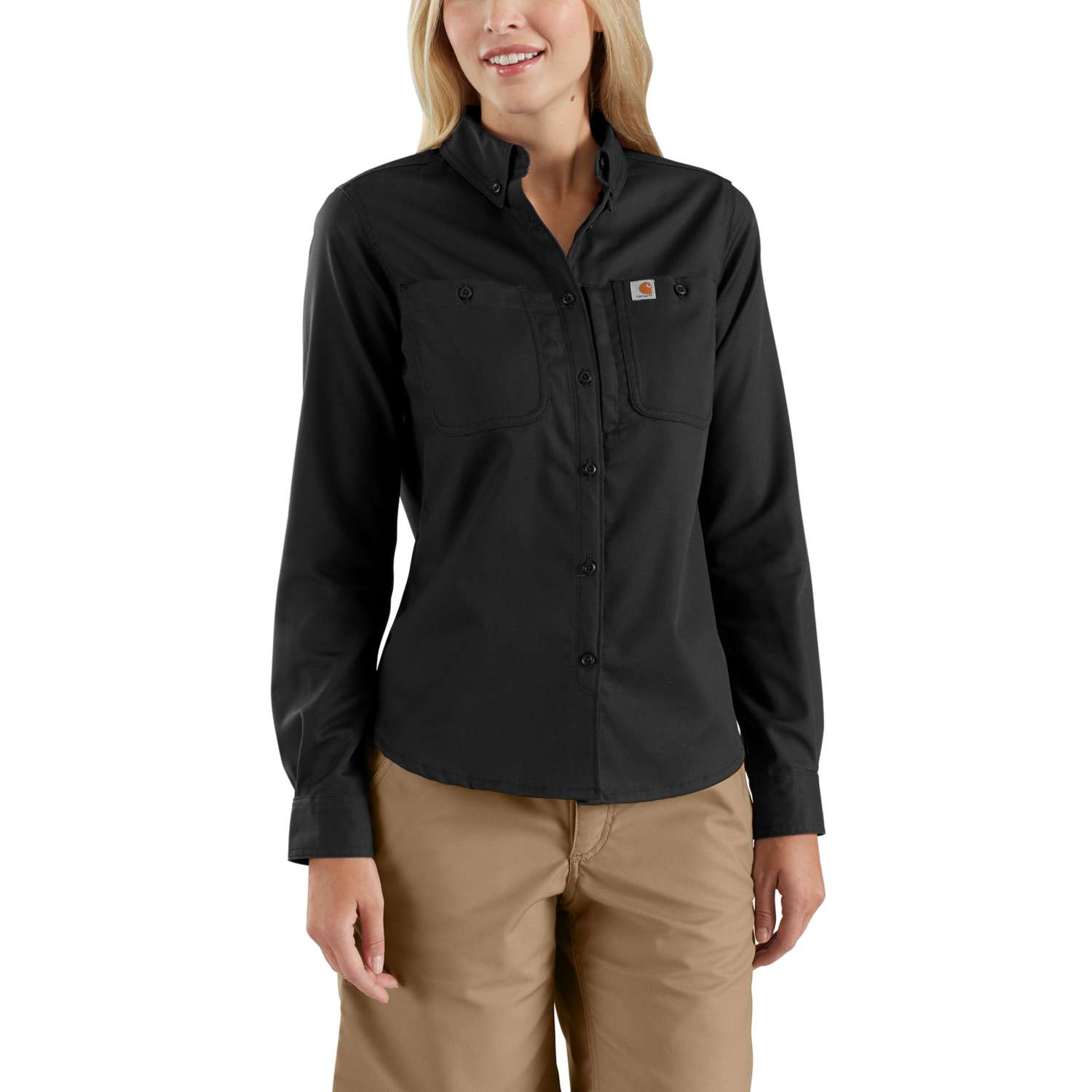 carhartt® Damen Stretch-Hemd RUGGED PROFESSIONAL L/S SHIRT, black - bekommst Du bei ★ HUG Technik ✓