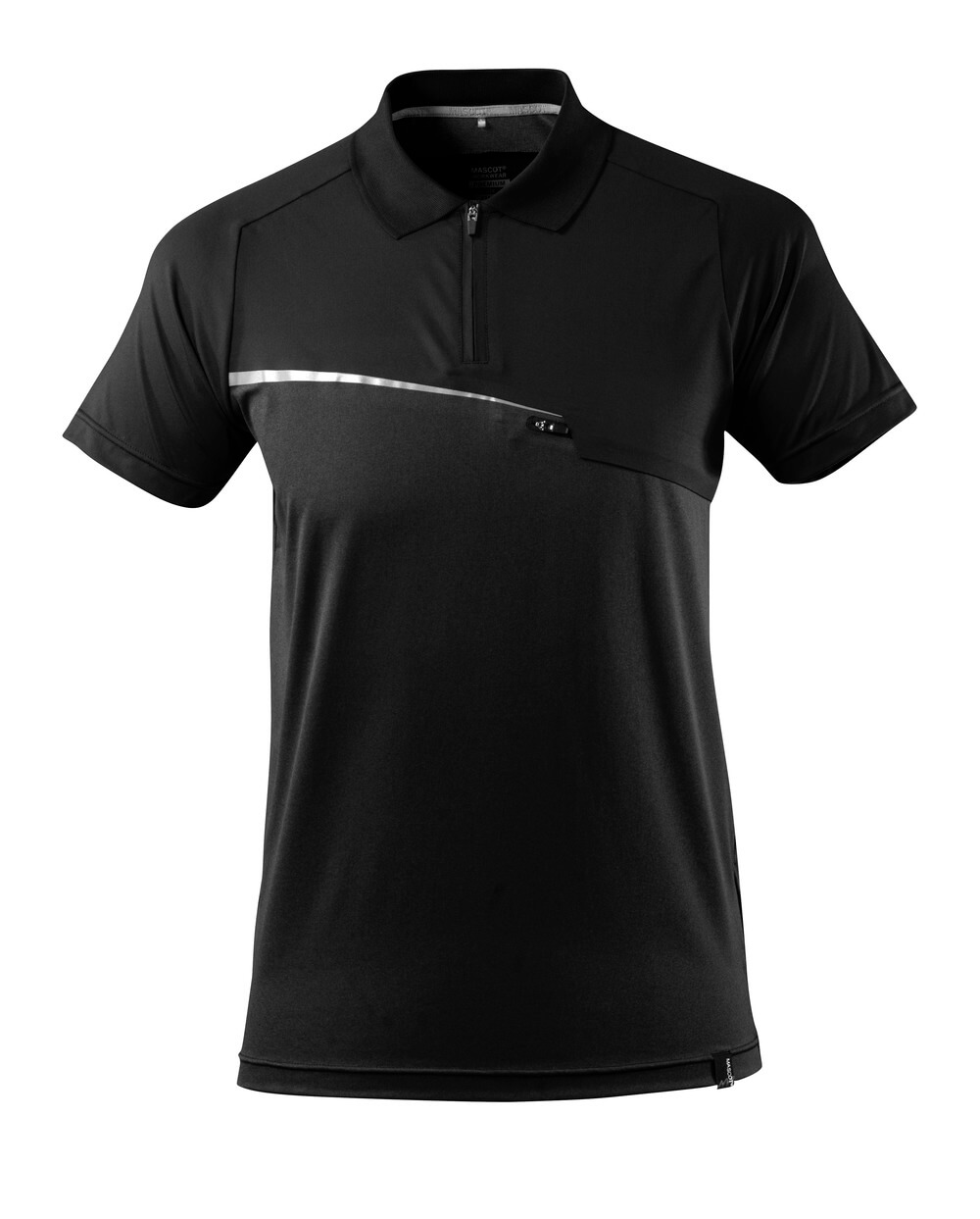 MASCOT® ADVANCED Polo-Shirt mit Brusttasche  Gr. 2XL, schwarz - jetzt neu bei HUG Technik ♡