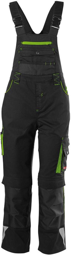 FORTIS Kids Latzhose 24, schwarz-limegreen - erhältlich bei ♡ HUG Technik ✓