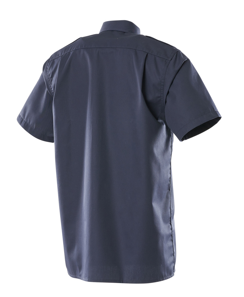 MASCOT® CROSSOVER Hemd, Kurzarm »Savannah« Gr. 37-38, marine - direkt von HUG Technik ✓