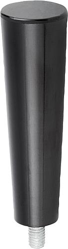 Konusgriff feststehend M04X8, D1=12, Duroplast schwarz hochglanzpoliert, Komp: Stahl Komp:verzinkt - K1221.120408 - direkt von HUG Technik ✓