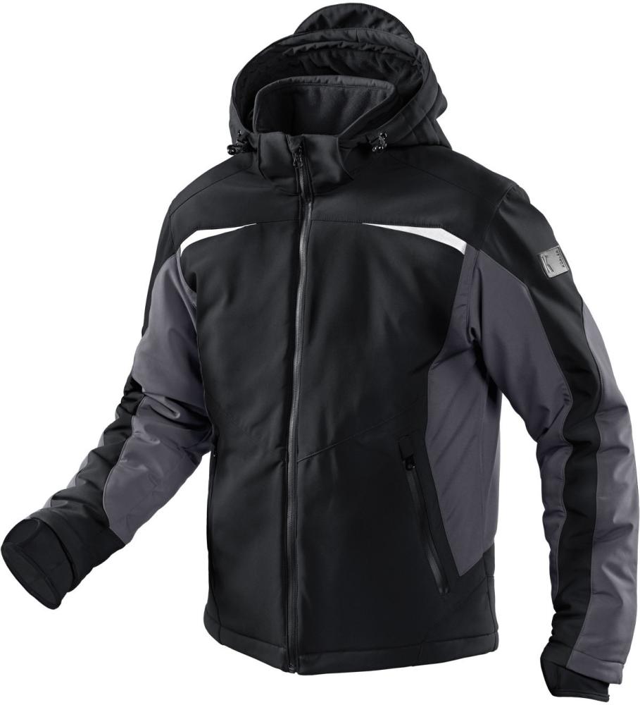 Kübler Winterjacke, Softshell, schwarz-anthrazit - kommt direkt von HUG Technik 😊