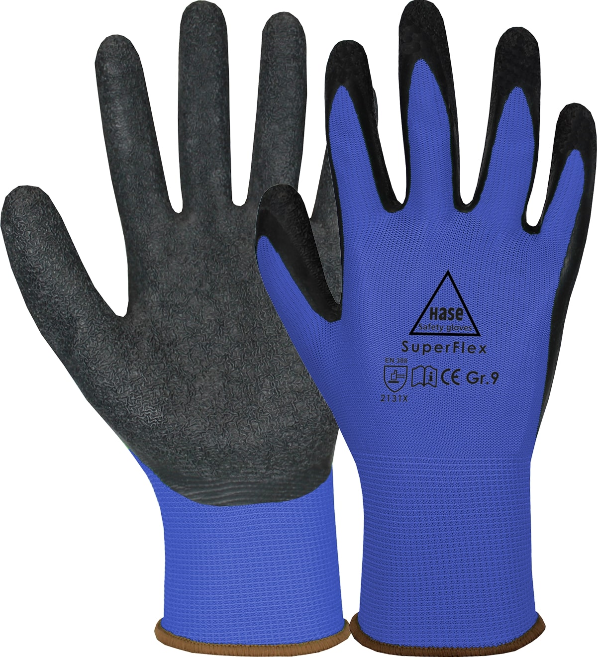 SuperFlex Montagehandschuh aus Polyester/Latex, diverse Farben - direkt von HUG Technik ✓