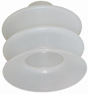 Balgsauger, rund 2,5 Falten, Material Silikon, »FG«, Abreißkraft 0.8N - bei HUG Technik ✓